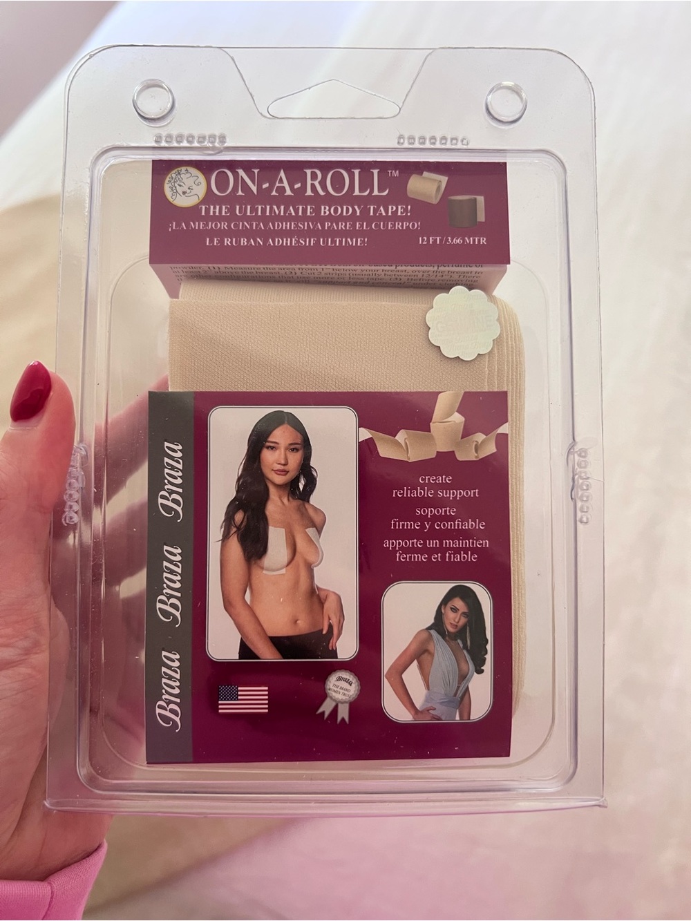 Beige Body Tape - Reliable Support for Women